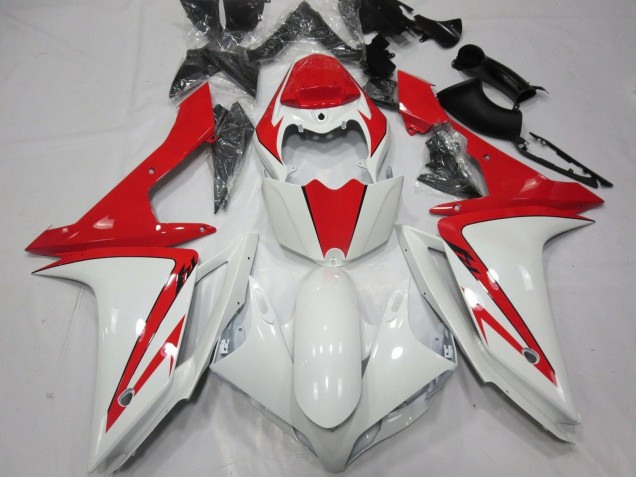 Carenado Moto Yamaha YZF 1000 R1 2007-2008 - Blanco Rojo Fábrica
