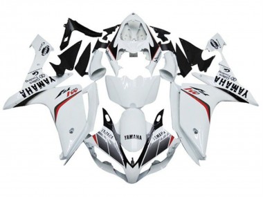 Carenados Moto Yamaha YZF 1000 R1 2007-2008 - Blanco Rojo Negro Raya M1 Fábrica