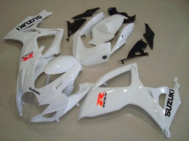 Carenados Moto Suzuki GSXR 600 / GSXR 750 2004-2005 - Blanco Rojo Negro Fábrica