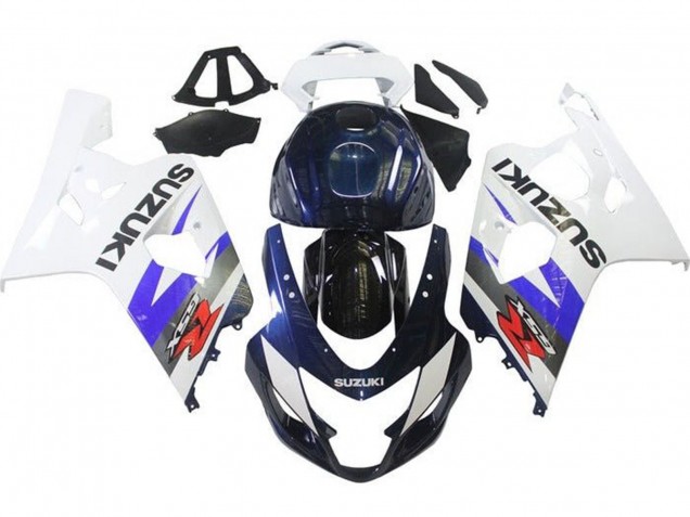 Carenados Moto Suzuki GSXR 600 / GSXR 750 2004-2005 - Blanco Azul Negro Rojo Fábrica