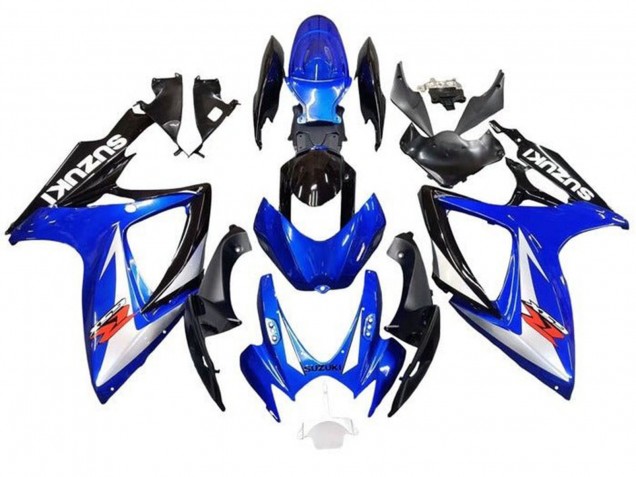 Carenados Moto Suzuki GSXR 600 / GSXR 750 2006-2007 - Azul Blanco Negro Rojo Fábrica