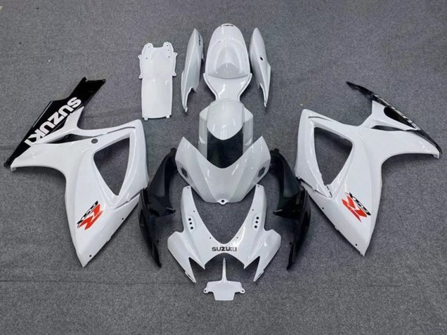 Carenados Moto Suzuki GSXR 600 / GSXR 750 2006-2007 - Blanco Negro Rojo Fábrica