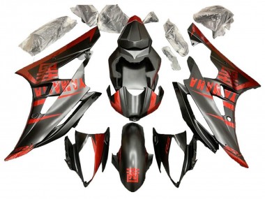Carenado Moto Yamaha YZF R6 2006-2007 - Rojo Negro Mate Fábrica