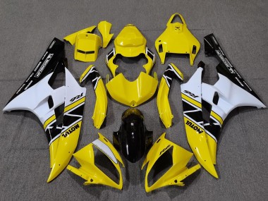 Carenados Moto Yamaha YZF R6 2006-2007 - Amarillo Blanco Negro Brillante Motul Michelin Fábrica