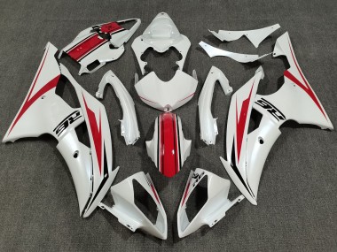 Carenado Moto Yamaha YZF R6 2008-2016 - Blanco Perla Rojo Fábrica