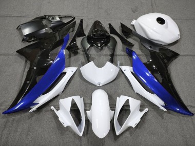 Carenado Moto Yamaha YZF R6 2008-2016 - Blanco Azul Negro Brillante Fábrica