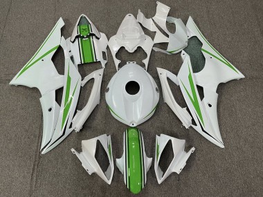 Carenado Moto Yamaha YZF R6 2008-2016 - Blanco Verde Fábrica