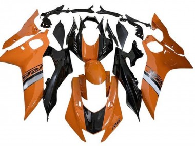 Carenados Moto Yamaha YZF R6 2017-2023 - Naranja Plata Negro Brillante Fábrica