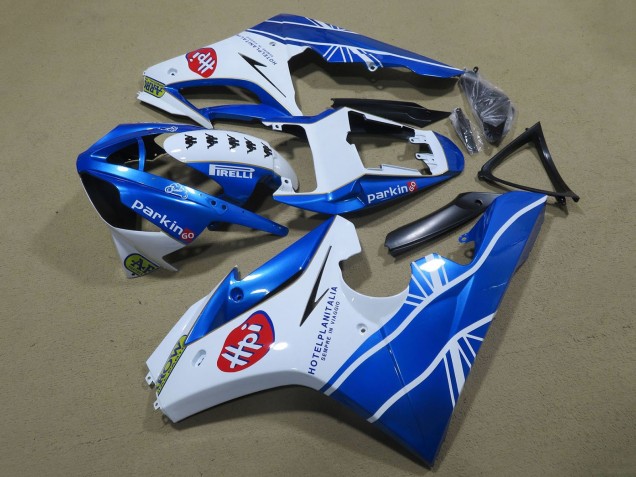 Carenados Moto Triumph Daytona 675 Triple 2009-2012 - Blanco Azul Hpi Fábrica