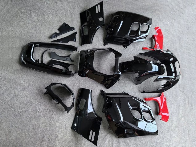 Carenados Moto Honda CBR1000F Hurricane 1987-1988 - Negro Brillante Rojo Fábrica