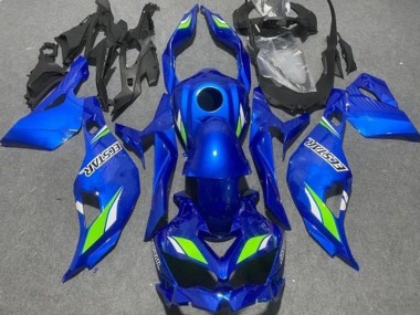 Carenados Moto Kawasaki ZX4R ZX-4RR 2019-2025 - Azul Verde Ecstar Fábrica