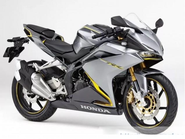 Carenados Moto Honda CBR250RR 2017-2022 - Plata Amarillo Negro Mate Fábrica