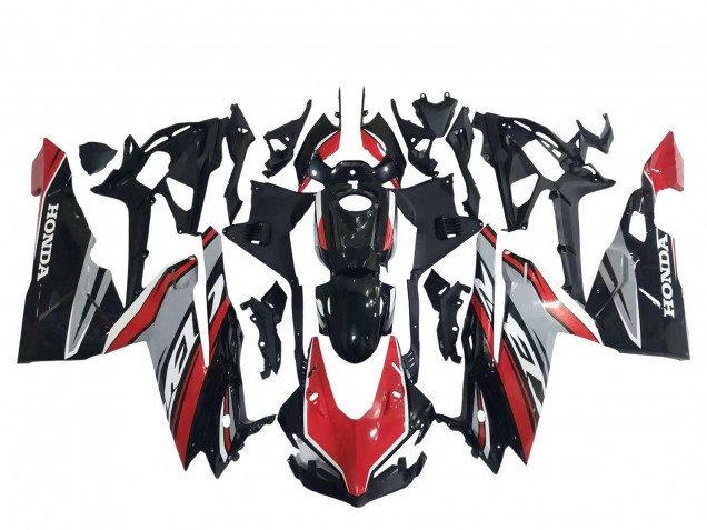 Carenados Moto Honda CBR250RR 2017-2022 - Rojo Plata Negro Brillante Fábrica