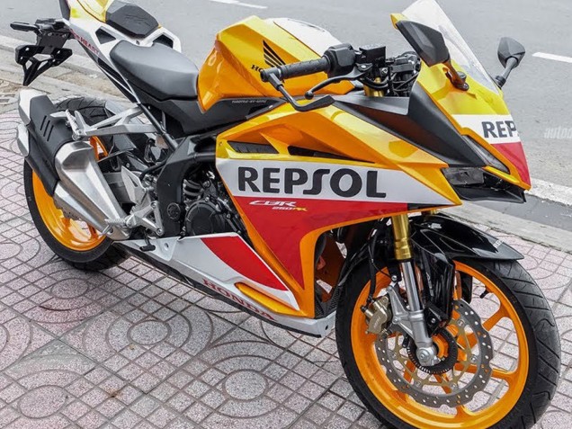 Carenados Moto Honda CBR250RR 2017-2022 - Amarillo Blanco Rojo Repsol Fábrica
