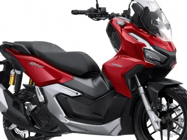 Carenados Moto Honda ADV160 2022-2024 - Plata Rojo Negro Mate Fábrica