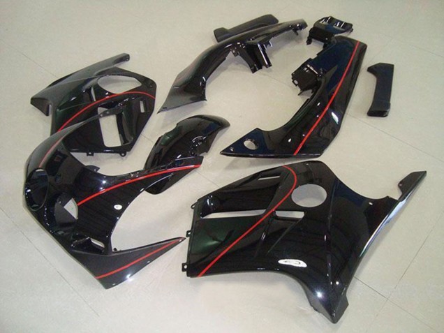 Carenados Moto Honda CBR250RR MC19 1988-1989 - Negro Brillante Rojo Línea Fábrica