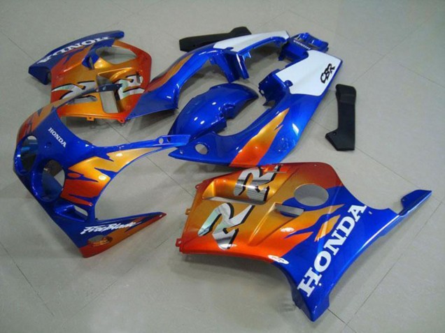 Carenados Moto Honda CBR250RR MC19 1988-1989 - Blanco Azul Naranja Fábrica