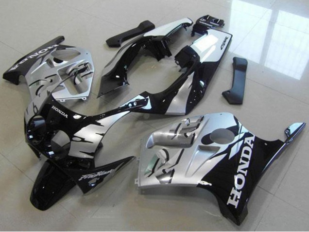 Carenados Moto Honda CBR250RR MC19 1988-1989 - Plata Negro Brillante Fábrica