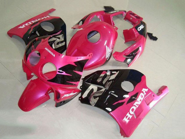 Carenado Moto Honda CBR250RR MC22 1990-1998 - Rosa Negro Brillante Fábrica