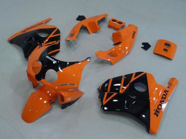 Carenado Moto Honda CBR250RR MC22 1990-1998 - Naranja Negro Brillante Fábrica