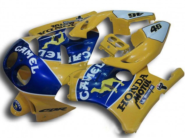 Carenados Moto Honda CBR250RR MC22 1990-1998 - Amarillo Azul Camello Motul Fábrica