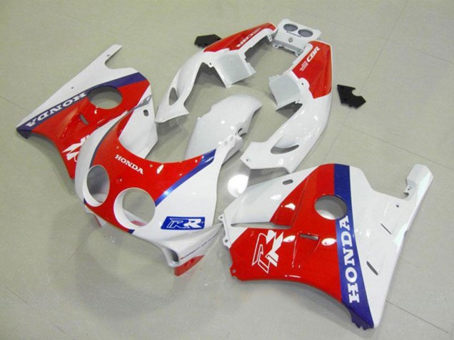 Carenados Moto Honda CBR250RR MC22 1990-1998 - Blanco Rojo Azul Fábrica
