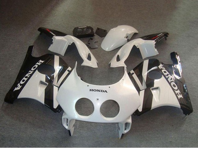 Kits Carenado Moto Honda CBR250RR MC22 1990-1998 - Blanco Negro Brillante Fábrica