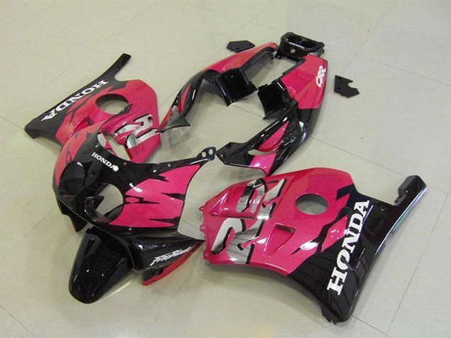 Carenados Moto Honda CBR250RR MC22 1990-1998 - Rosa Negro Brillante Fábrica