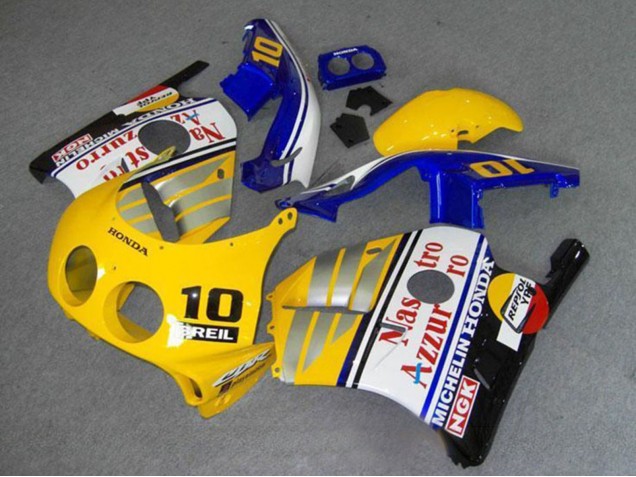 Carenados Moto Honda CBR250RR MC22 1990-1998 - Amarillo Azul Plata Blanco Rojo Nastro Azzurro Breil 10 Fábrica