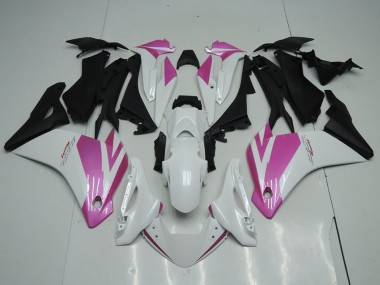 Carenados Moto Honda CBR250RR 2011-2015 - Blanco Rosa Negro Mate Fábrica