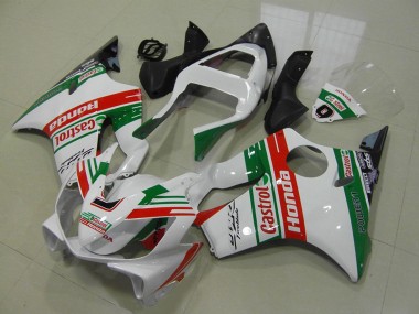 Carenados Moto Honda CBR600 F4i 2001-2003 - Blanco Rojo Verde Castrol Fábrica