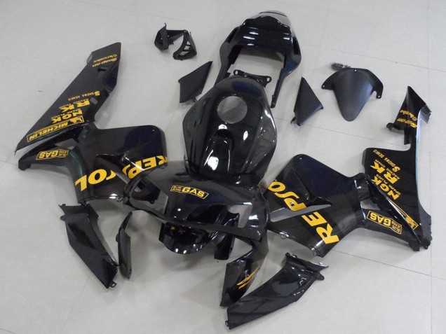 Carenados Moto Honda CBR600RR 2003-2004 - Negro Brillante Oro Repsol Fábrica