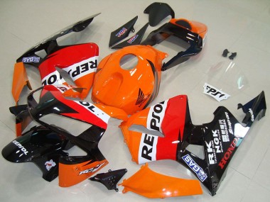 Carenado Moto Honda CBR600RR 2003-2004 - Naranja Blanco Rojo Negro Brillante Repsol Fábrica