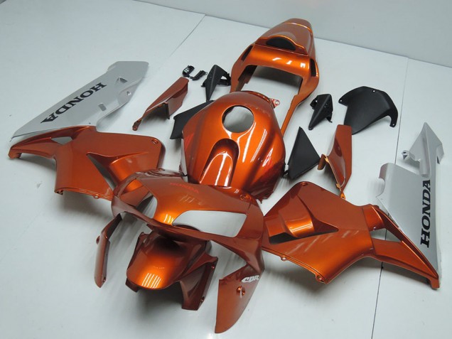 Carenados Moto Honda CBR600RR 2003-2004 - Plata Naranja Fábrica