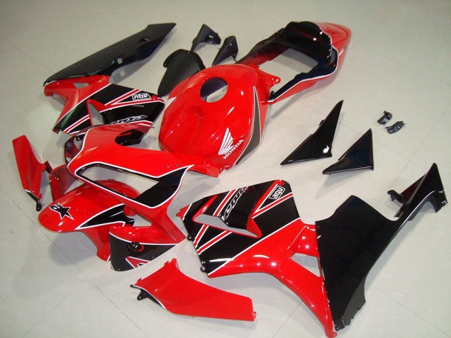 Carenados Moto Honda CBR600RR 2003-2004 - Rojo Negro Brillante Fábrica