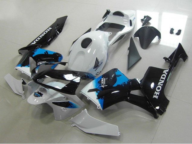Carenados Moto Honda CBR600RR 2003-2004 - Blanco Azul Negro Brillante Fábrica