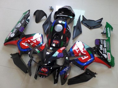 Carenados Moto Honda CBR600RR 2005-2006 - Negro Rojo Verde Pata Fábrica