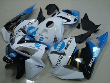 Carenados Moto Honda CBR600RR 2005-2006 - Blanco Azul Negro Brillante Konica Minolta Fábrica