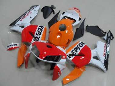 Carenado Moto Honda CBR600RR 2005-2006 - Naranja Blanco Rojo Negro Brillante Repsol Fábrica