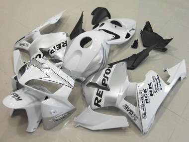 Carenados Moto Honda CBR600RR 2005-2006 - Blanco Plata Negro Repsol Fábrica