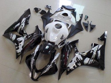 Carenados Moto Honda CBR600RR 2007-2008 - Blanco Negro Brillante Leyla Fábrica