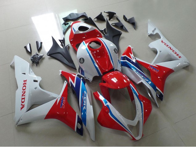 Carenados Moto Honda CBR600RR 2007-2008 - Blanco Rojo Azul Claro HRC Fábrica