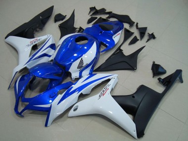 Carenados Moto Honda CBR600RR 2007-2008 - Blanco Azul Negro Mate Fábrica