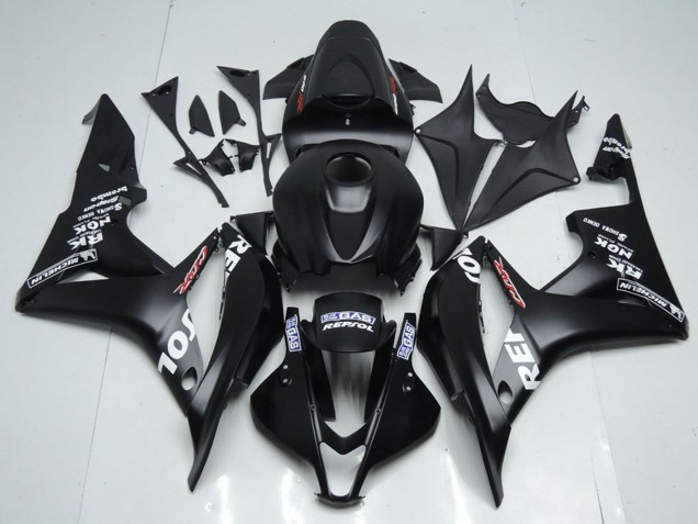 Kits Carenado Moto Honda CBR600RR 2007-2008 - Negro Mate Blanco Repsol Fábrica