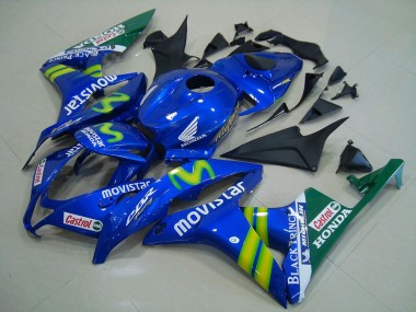 Carenado Moto Honda CBR600RR 2007-2008 - Azul Verde MoviStar Castrol Fábrica