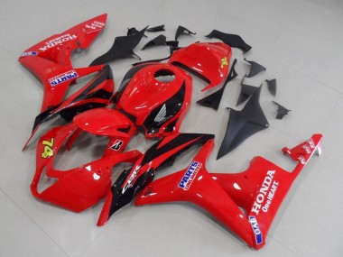 Carenados Moto Honda CBR600RR 2007-2008 - Rojo Negro Brillante Carrera Unlimited Parts 74 Fábrica