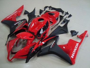 Carenados Moto Honda CBR600RR 2007-2008 - Rojo Negro Mate OEM Estilo Fábrica