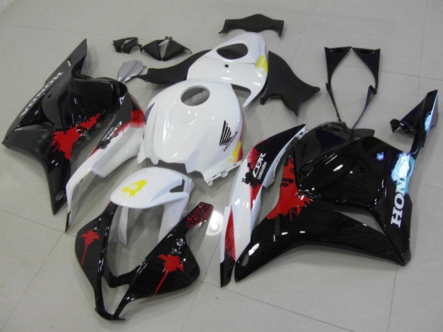 Kit Carenados Moto Honda CBR600RR 2009-2012 - Blanco Rojo Negro Brillante Fábrica