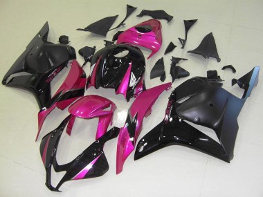 Carenados Moto Honda CBR600RR 2009-2012 - Rosa Negro Brillante Negro Mate Fábrica