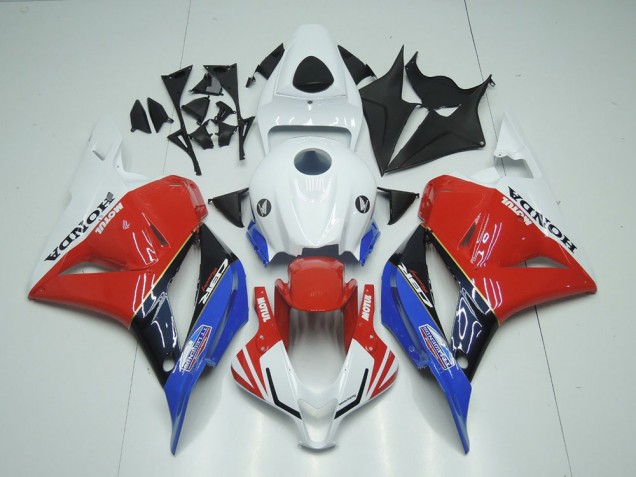 Carenados Moto Honda CBR600RR 2009-2012 - Blanco Rojo Azul Negro Brillante Motul Fábrica